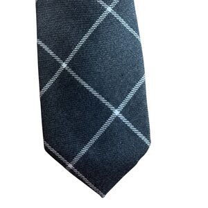 New Cotton Brew window pane grey men's classic tie preppy casual neutral